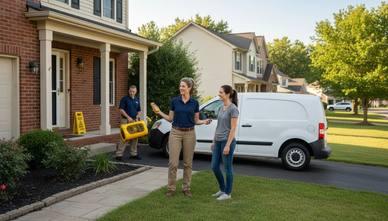 Residential water damage restoration in Bristol, FL